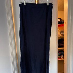 Straight wrap around long skirt